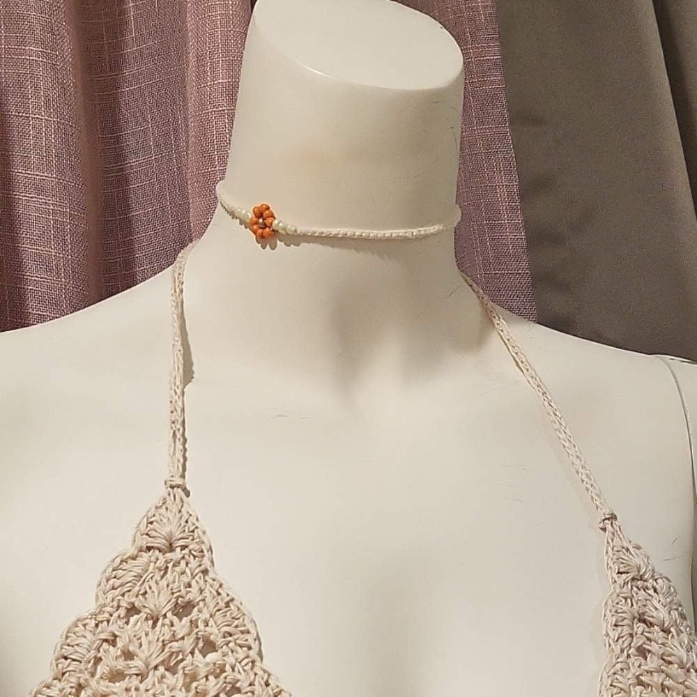 🌼 choker necklace